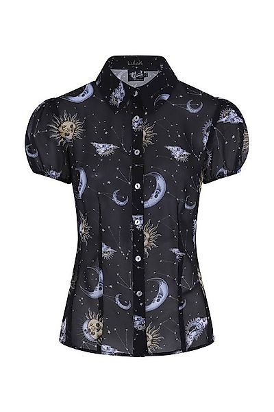 Hell Bunny Blusenshirt Solaris Weltall Oberteil günstig online kaufen