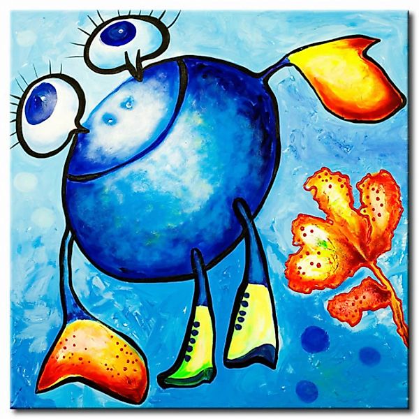 Leinwandbild Blaue Krabbe XXL günstig online kaufen