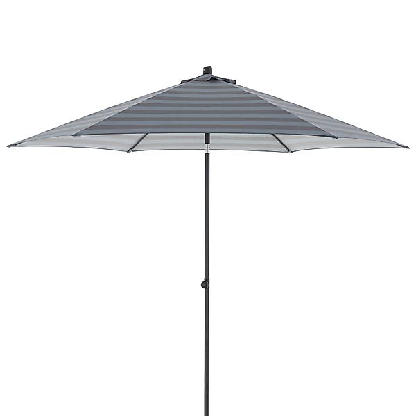 Doppler Mittelmastschirm myZone Push Up ca. 300 cm Blau-Grau 6-teilig günstig online kaufen