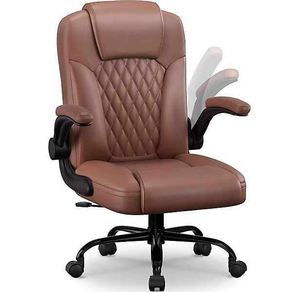 Homimaster Bürostuhl Ergonomisch, Kunstleder Schreibtischstuhl 90° günstig online kaufen