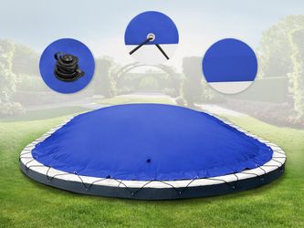 AirDeluxe Pool-Abdeckplane Ovale aufblasbare Poolplanen Schwimmbad günstig online kaufen