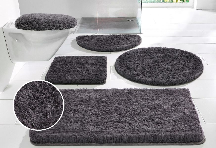 my home Badematte "Micro exclusiv, Badvorleger, Badezimmer Teppich" Höhe 55 günstig online kaufen