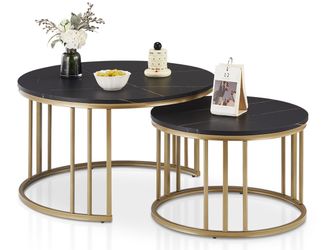 Ofcasa Couchtisch Industrieller Runder Wohnzimmertisch, Sofatisch günstig online kaufen