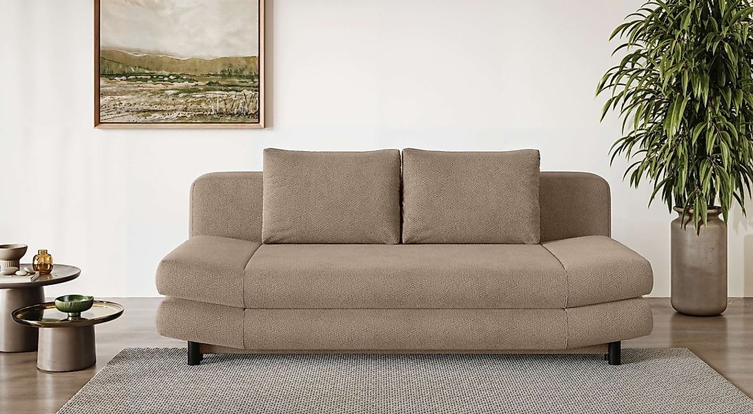 Home affaire 3-Sitzer "LENNARA Schlafsofa mit Bettkasten, Maße B/T/H: 209/9 günstig online kaufen