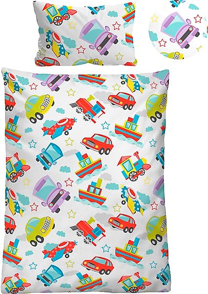 Biberna Kinderbettwäsche "Adrian" 2 Stk. hautfreundlich, kühlend, mit Reißv günstig online kaufen