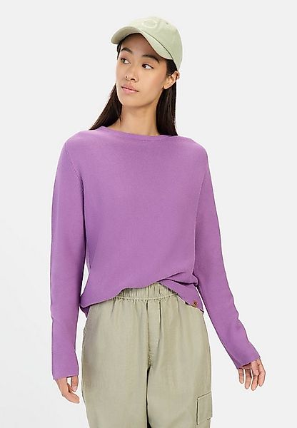 camel active Strickpullover aus reiner Baumwolle Langarm Rundhals Markenlab günstig online kaufen