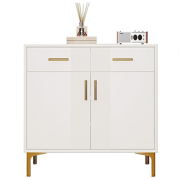 STILVORA Sideboard wohnzimmer 80×35cm Buffetschrank weiß,Küchenschrank günstig online kaufen