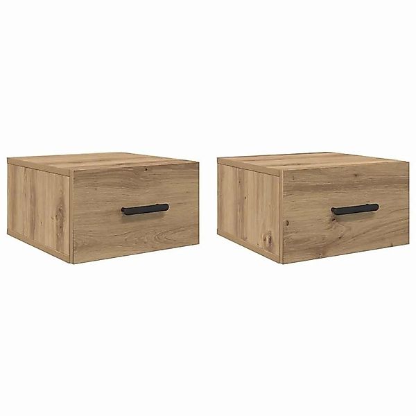 vidaXL Nachttisch 2 Stk Artisan-Eiche 35 x 35 x 20 cm Holzwerkstoff 882387 günstig online kaufen