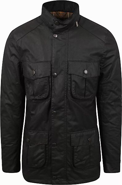 Barbour Corbridge Wachsjacke Schwarz - Größe S günstig online kaufen
