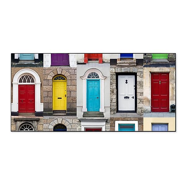 Banjado Magnettafel 78x37cm Magnetwand  Schwarz Aus Metall Magnetpinnwand P günstig online kaufen