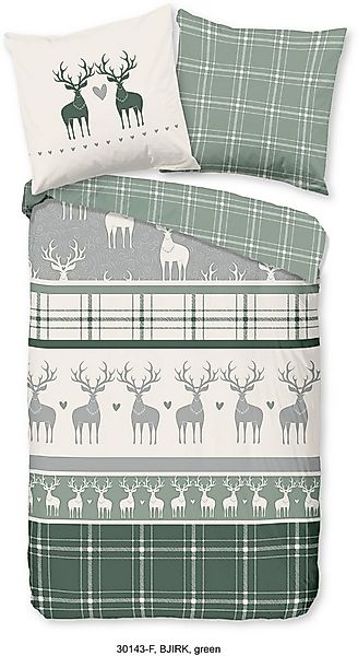 good morning Wendebettwäsche Bjirk, Biber, Flanell, 3 teilig, Flanell, Bibe günstig online kaufen