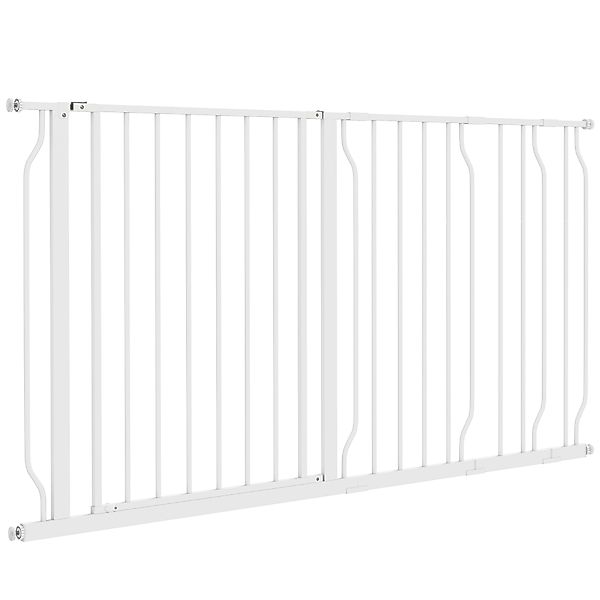 PawHut Hunde Türschutzgitter Treppenschutzgitter, 75-145 cm Hunde Türgitter günstig online kaufen