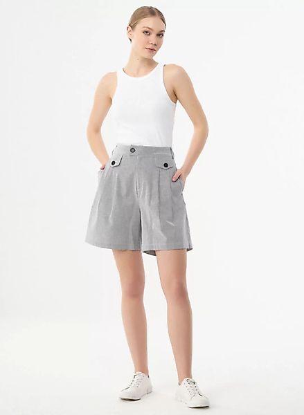 Shorts Aus Bio-baumwolle Mit Streifenmuster günstig online kaufen