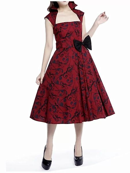 Belted Pleat Dress Red günstig online kaufen