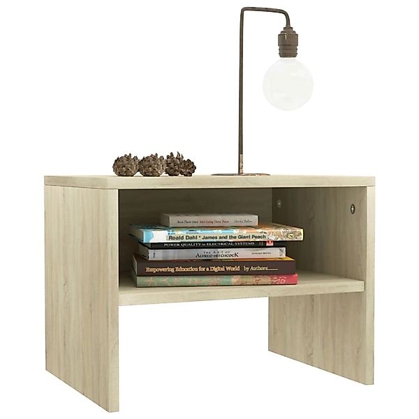 vidaXL Nachttische 2 Stk Sonoma-Eiche 40x30x30 cm Holzwerkstoff günstig online kaufen