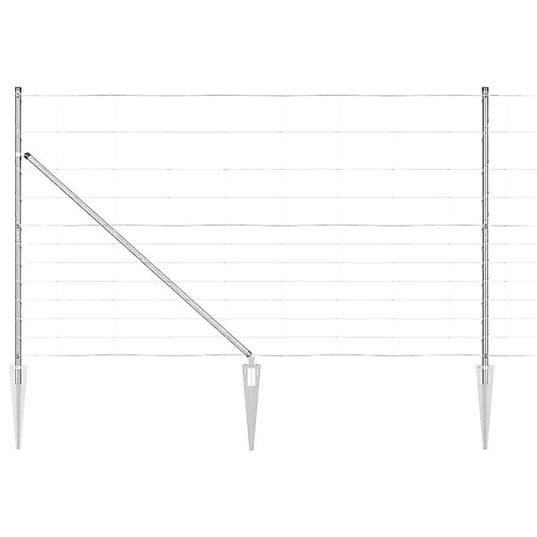 vidaXL Zaunpfosten Galvanisiert 50 x 1,4 m Stahl 3351460 günstig online kaufen