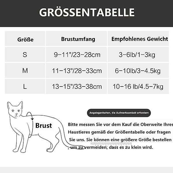 Ledander Katzen-Geschirr Katzengeschirr mit Leine Softgeschirr günstig online kaufen