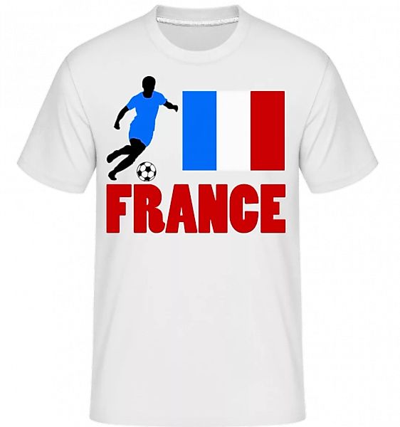 Frankreich Fahne Fußballspieler · Shirtinator Männer T-Shirt günstig online kaufen