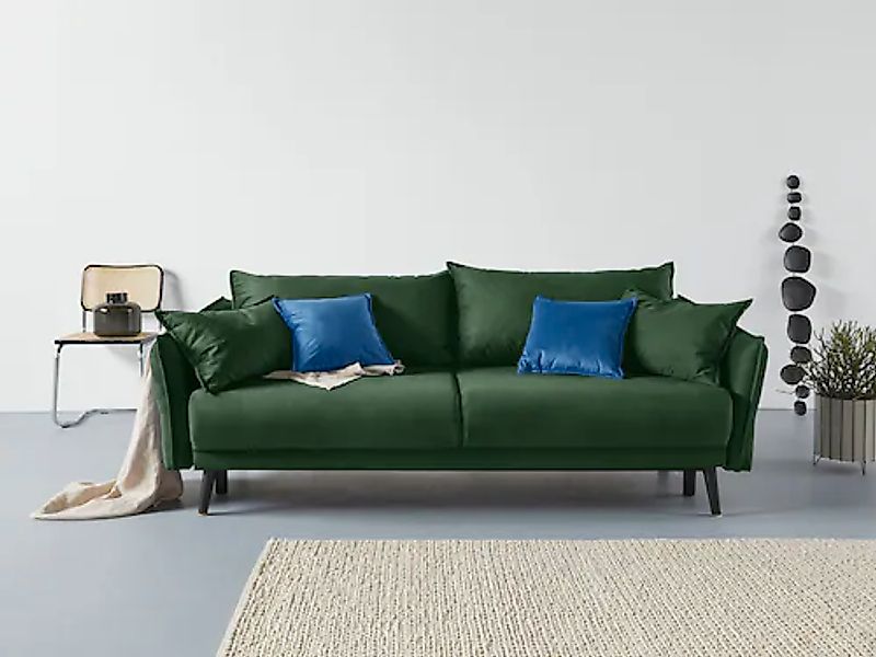 INOSIGN Schlafsofa »Asra« incl. Bettfunktion und Bettkasten, Seitentasche i günstig online kaufen