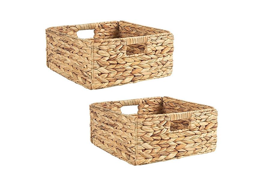IDIMEX Dekokiste LANZI (Set), Aufbewahrungskorb aus Wasserhyazinthe, 2er Se günstig online kaufen