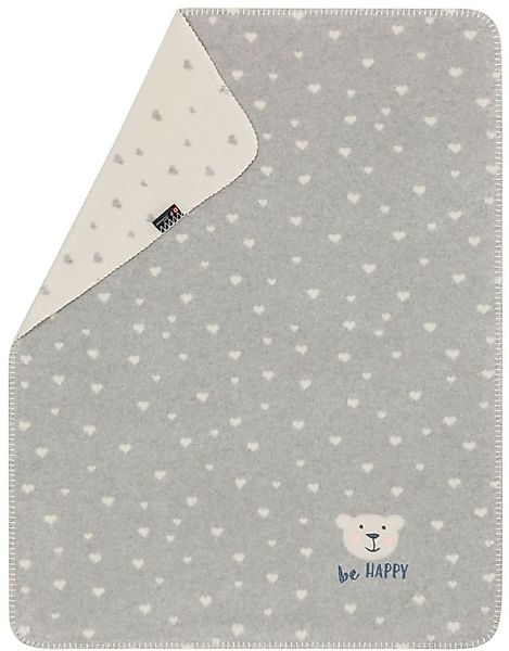 Babydecke Mila mit Stick 'be happy' günstig online kaufen