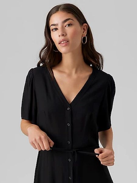 Vero Moda Minikleid "VMALBA SS SHORT DRESS WVN NOOS" Sommerkleid günstig online kaufen