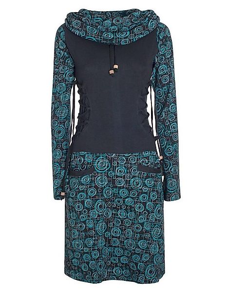 Vishes Jerseykleid Langarm Strickkleid Sweatshirtkleid mit Schnürung Elfen, günstig online kaufen
