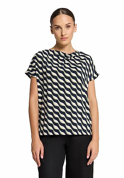 Betty Barclay Kurzarmshirt "Betty Barclay Damen Printshirt mit Wasserfallau günstig online kaufen
