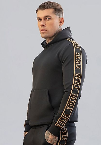 Siksilk Hoodie SikSilk Herren Schwarzer Pullover Kapuzenpullover günstig online kaufen