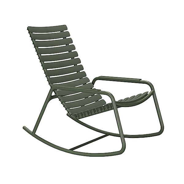ReCLIPS Outdoor Schaukelstuhl olivgrün, Armlehnen Aluminium günstig online kaufen