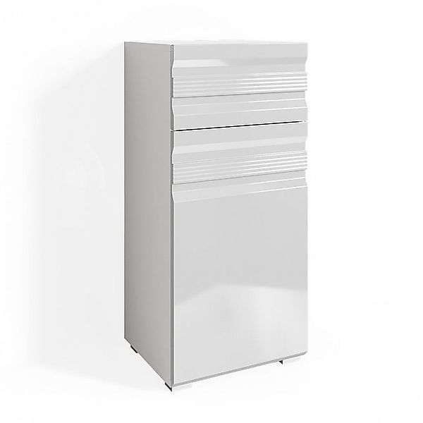 Vicco Midischrank Freddy, Weiß Hochglanz, 36 x 79 cm günstig online kaufen