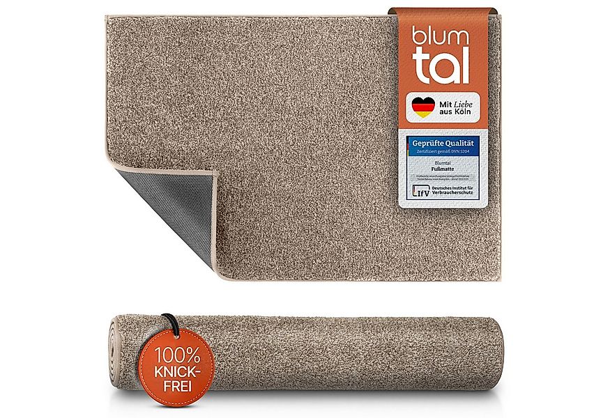 Blumtal Fußmatte Fußmatte außen & innen mit wasserdichter TPR-Rückseite, Mi günstig online kaufen