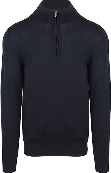 Profuomo Half Zip Pullover Merinowolle Navy  - Größe XL günstig online kaufen