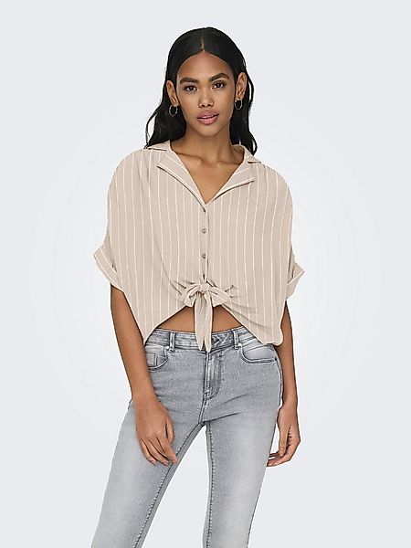 ONLY Kurzarmbluse ONLPAULA LIFE S/S TIE SHIRT WVN NOOS Viskose, regular fit günstig online kaufen