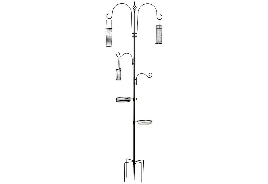 MC Star Vogeltränke Vogel Futterstation Set aus Stahl Höhe 208 cm inkl. 4 H günstig online kaufen