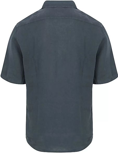 BOSS Rash Short Sleeve Hemd Leinen Navy - Größe XXL günstig online kaufen