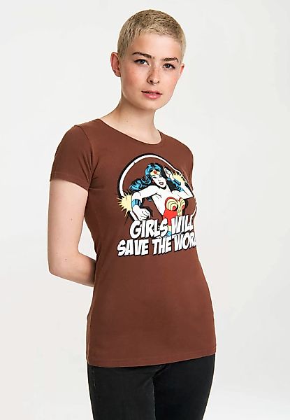 LOGOSHIRT T-Shirt "DC - Wonder Woman - Girls Will", mit Wonder Woman-Print günstig online kaufen