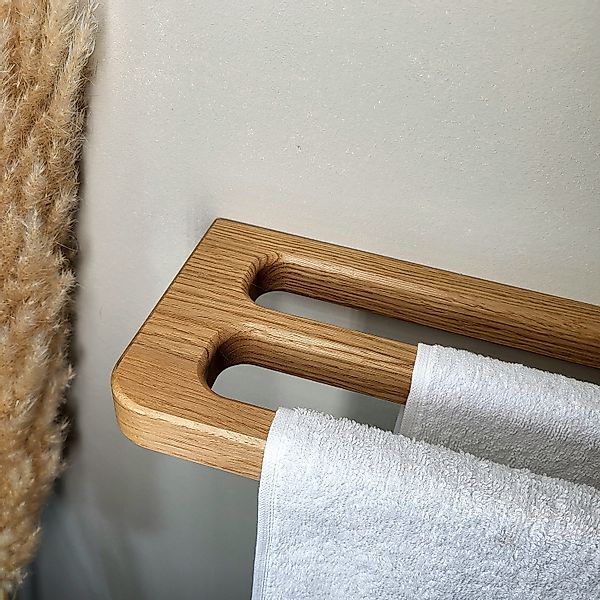 ScandiHooks Handtuchhalter Großer Doppel-Handtuchhalter aus massivem günstig online kaufen