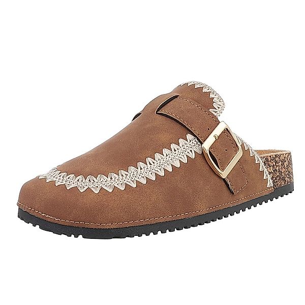 Ital-Design Damen Mules Freizeit Pantolette (88930340) günstig online kaufen