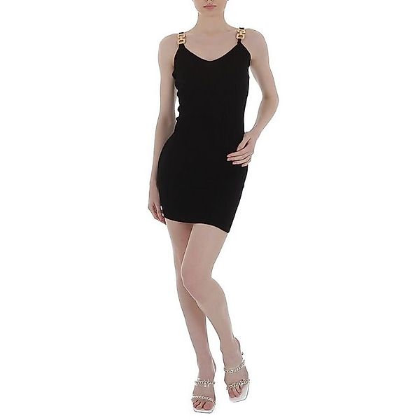 Ital-Design Strickkleid Damen Party & Clubwear Kette Stretch Strickoptik Mi günstig online kaufen