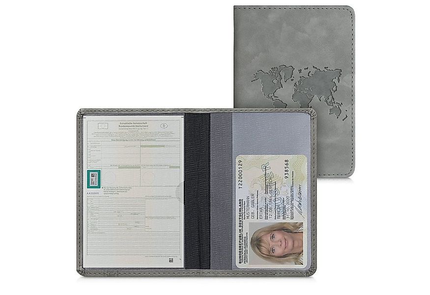 kwmobile Etui Fahrzeugschein Hülle mit Kartenfächern, Kunstleder Etui Tasch günstig online kaufen