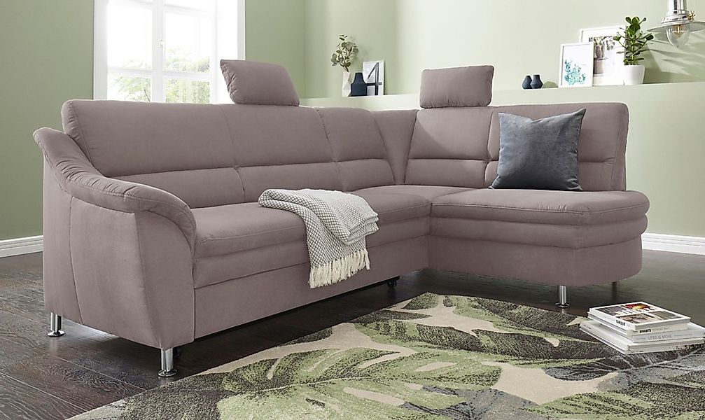 sit&more Ecksofa "Cardoso L-Form" mit Federkern, wahlweise mit Bettfunktion günstig online kaufen