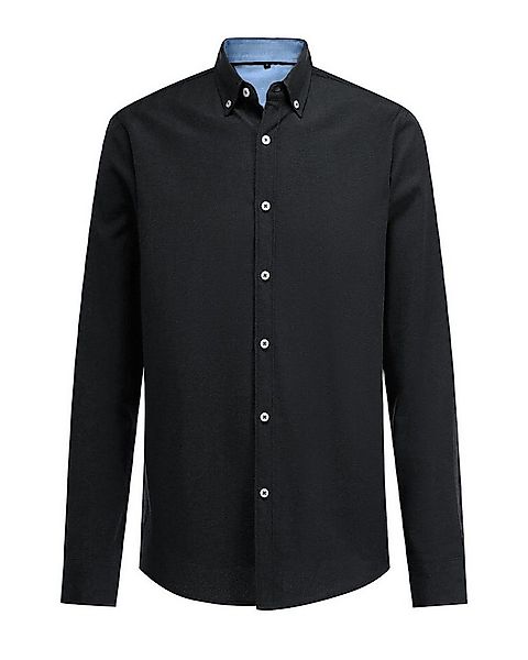 Allthemen Businesshemd mit Button-Down-Kragen Langarmhemd Slim Fit Hochzeit günstig online kaufen