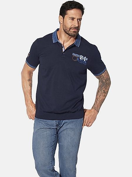 Jan Vanderstorm Poloshirt KJERT mit kontrastfarbenen Kragen günstig online kaufen