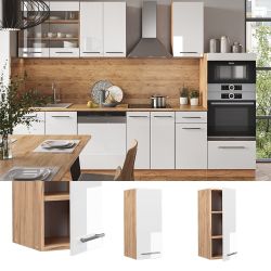 Vicco Hängeschrank Fame-Line, Weiß Hochglanz/Goldkraft Eiche, günstig online kaufen