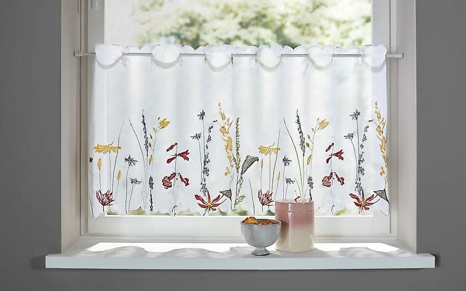 Home affaire Scheibengardine "Bille" Durchzuglöcher 1 Stk. tlg. transparent günstig online kaufen