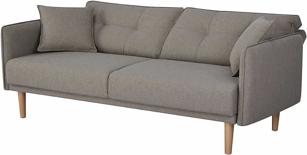 Home affaire Schlafsofa "SORENITY, 196 cm, 3-Sitzer, verstellbare Rückenleh günstig online kaufen