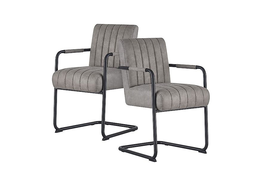 DUBI Möbel Freischwinger BEN 2er-Set, Besucherstuhl, Konferenzstuhl mit Fed günstig online kaufen