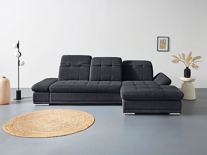 COTTA Ecksofa "Holiday L-Form mit Sitztiefen-, Armteil- und Kopfteilverstel günstig online kaufen