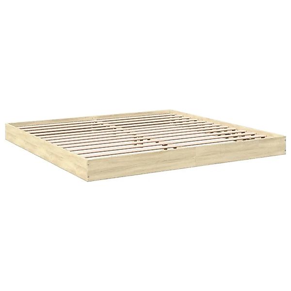 vidaXL Bettgestell Ohne Matratze Sonoma-Eiche 180x200 cm Holzwerkstoff 8420 günstig online kaufen